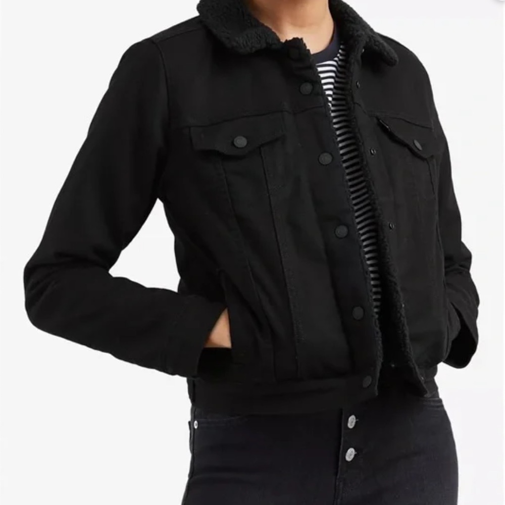 Women's Original Denim Trucker with Sherpa Lining
